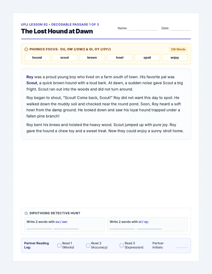 Trio Decodables Reading Packet