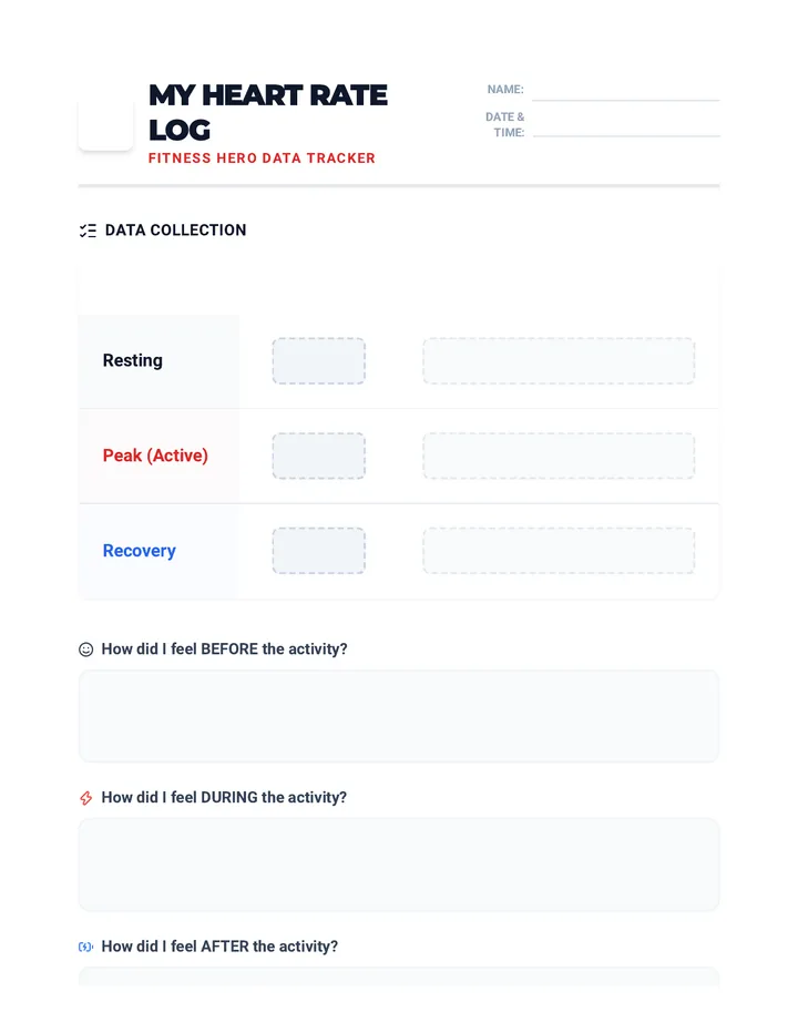 My Heart Rate Log Journal