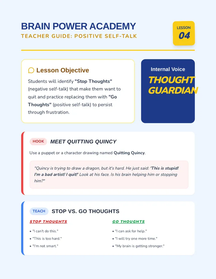Thought Guardians Teacher Guide