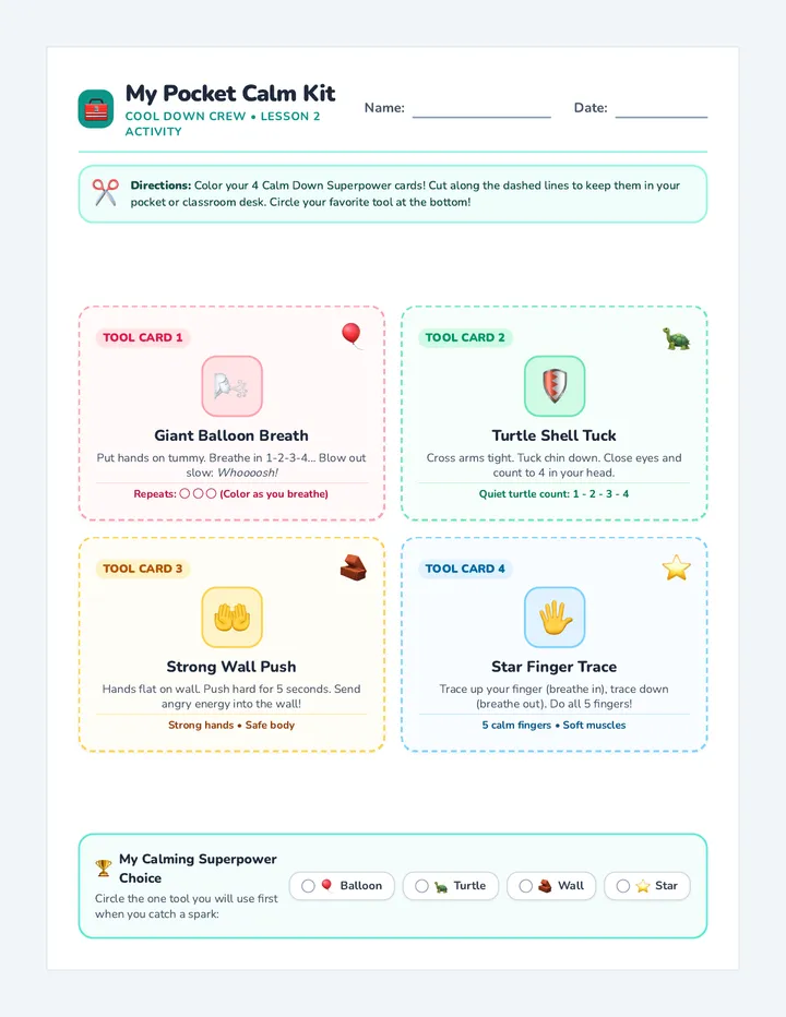 Calm Kit Cards