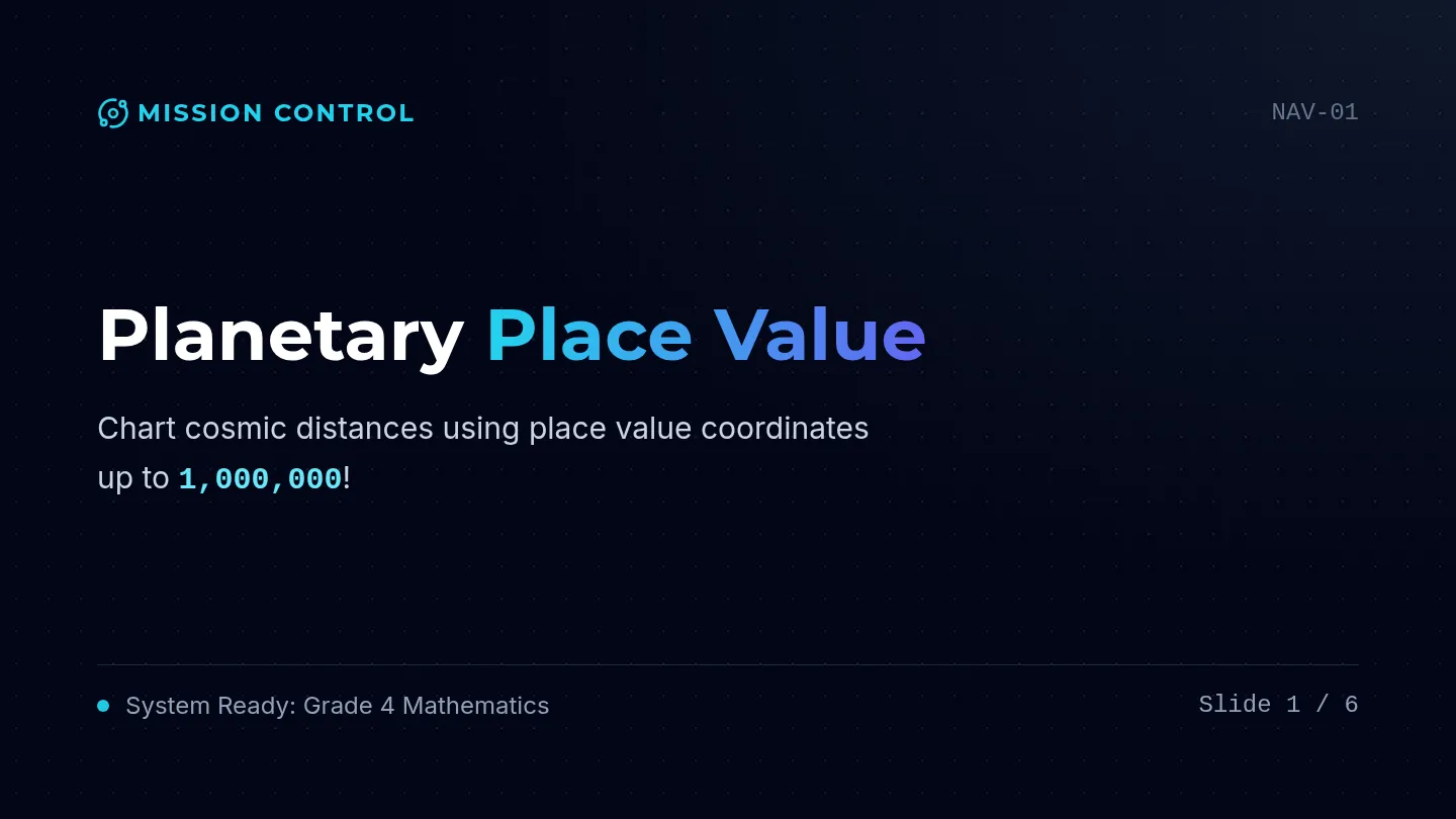 Planetary Place Value Slides