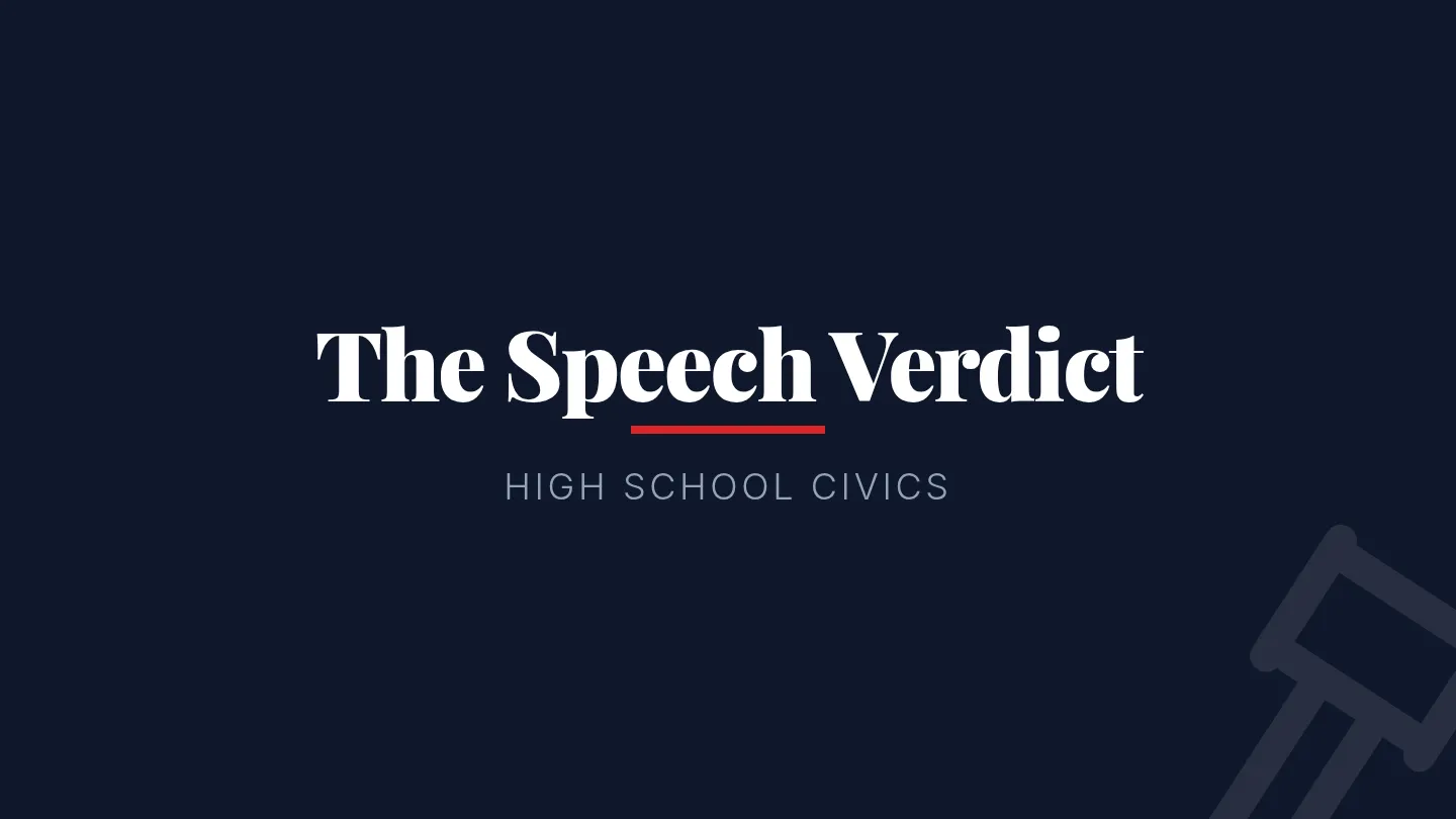 The Speech Verdict Slides