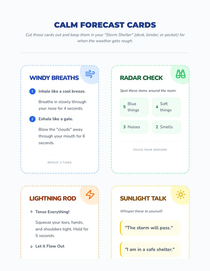 Calm Forecast Cards