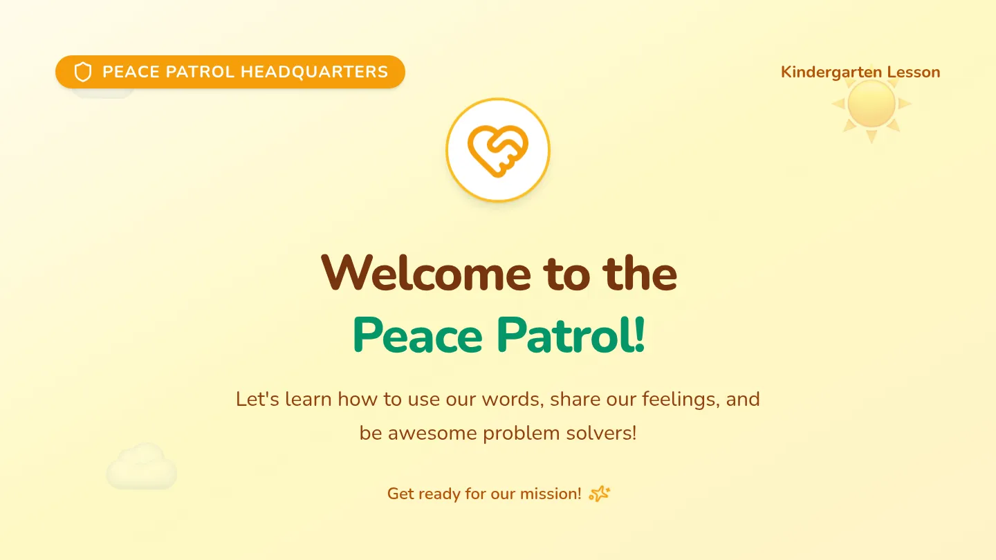 Peace Patrol Slides