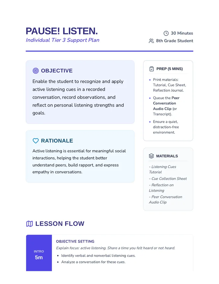 Pause Listen Plan