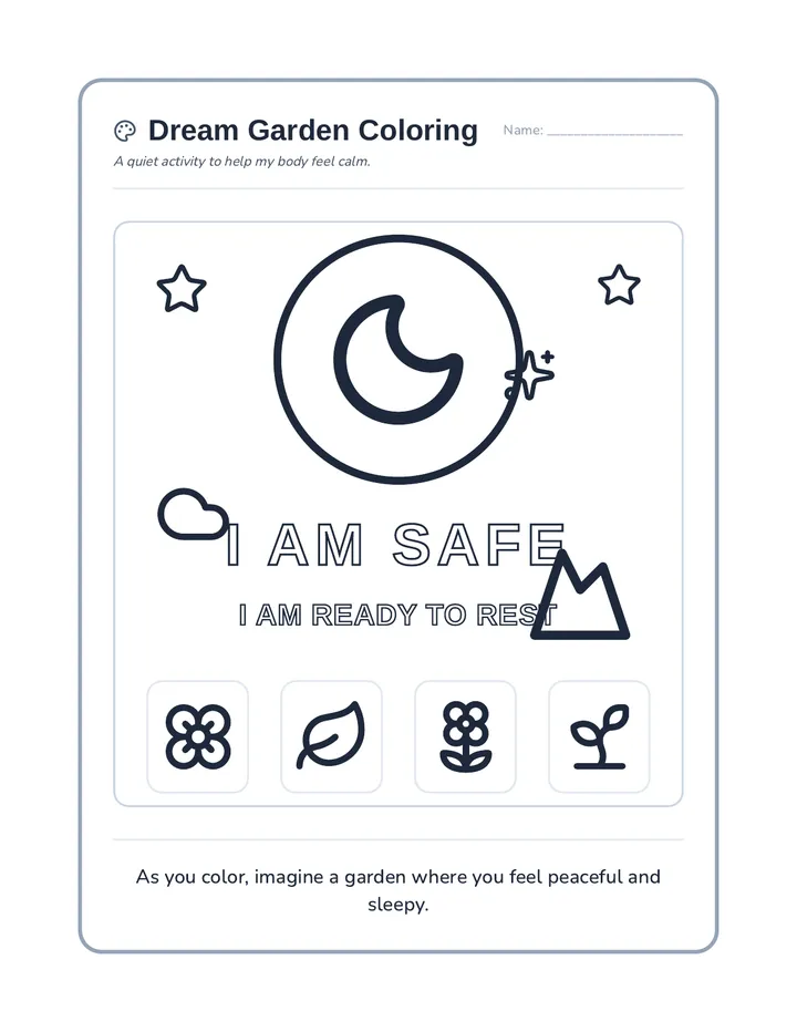 Dream Garden Coloring Page