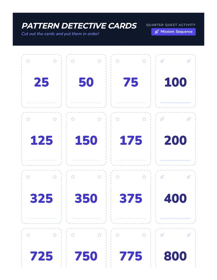 Quarter Quest Cards