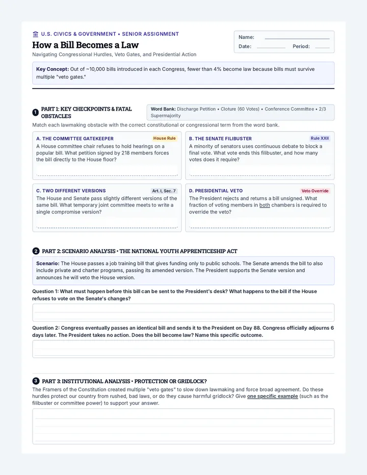 Lawmaking Labyrinth Assignment