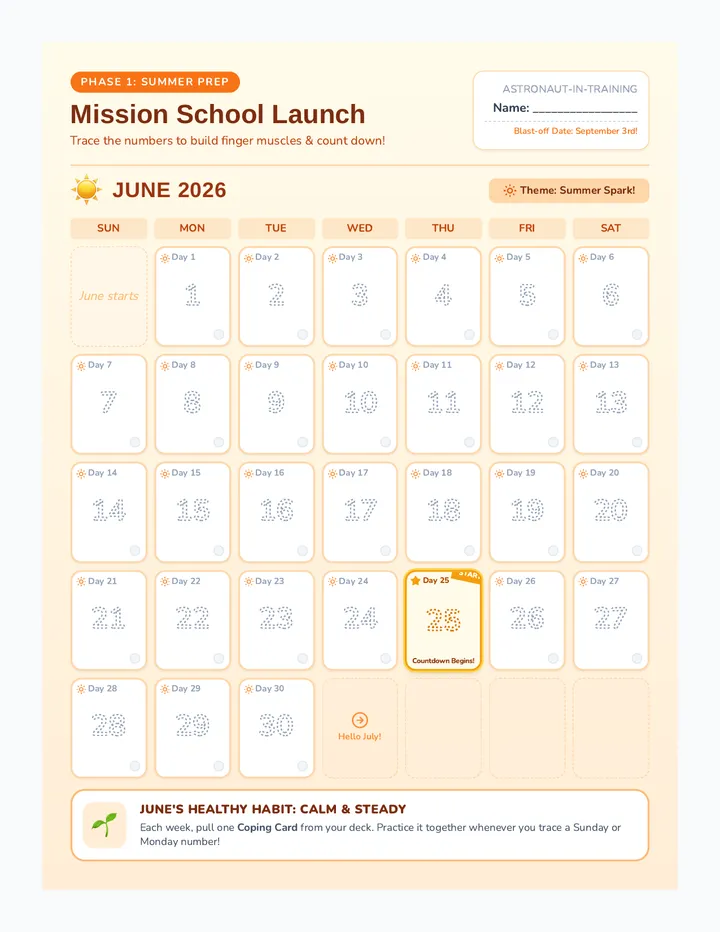 School Countdown Calendar