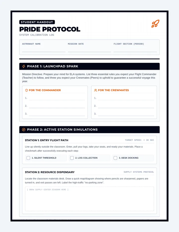 Pride Protocol Worksheet