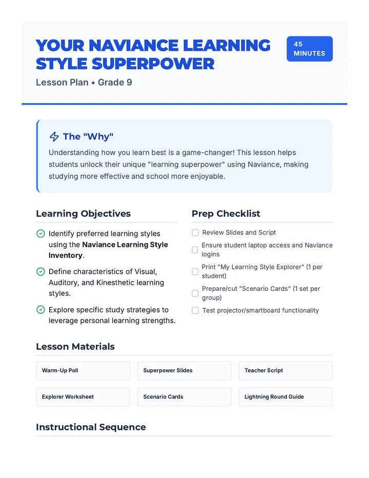 Superpower Lesson Plan