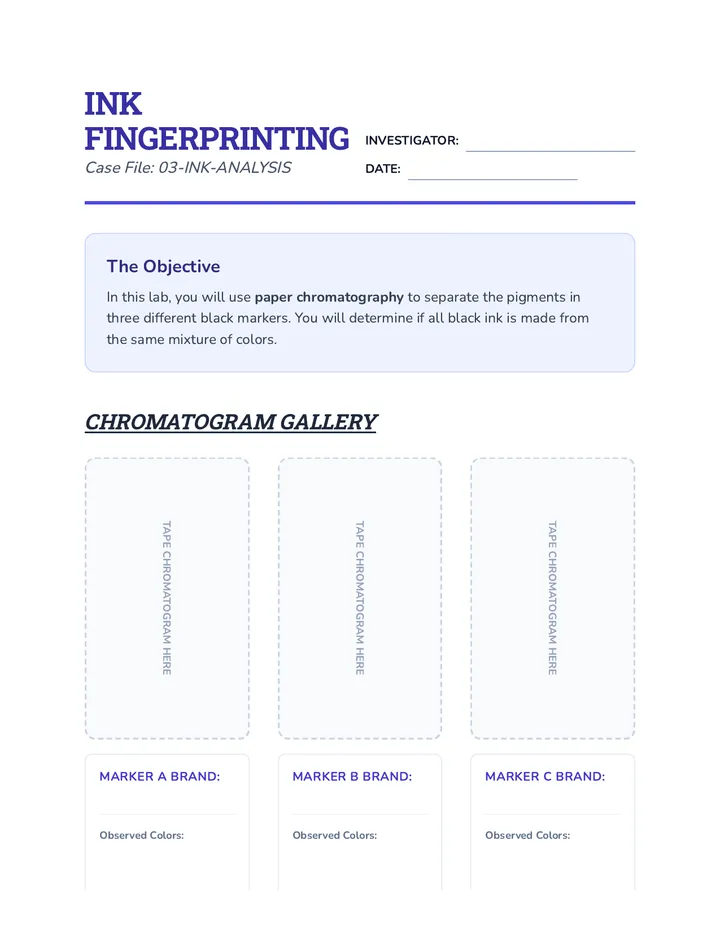 Marker Fingerprints Activity