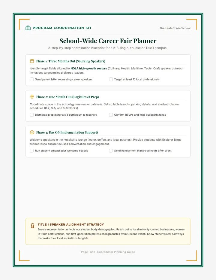 Career Fair Planner