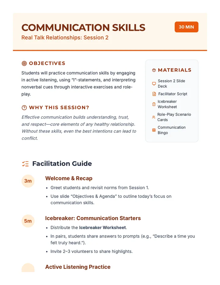 Session 2 Lesson Plan