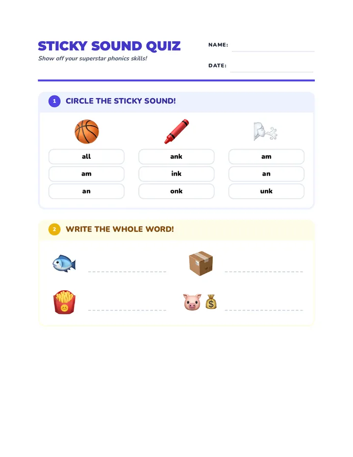 Sticky Sound Quiz