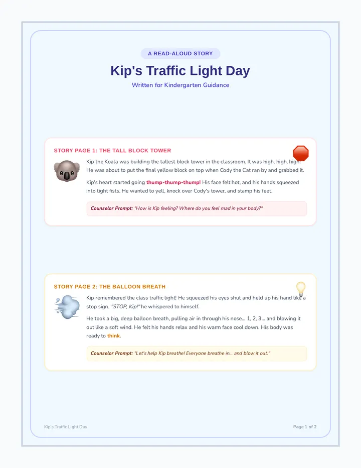 Kips Traffic Light Storybook
