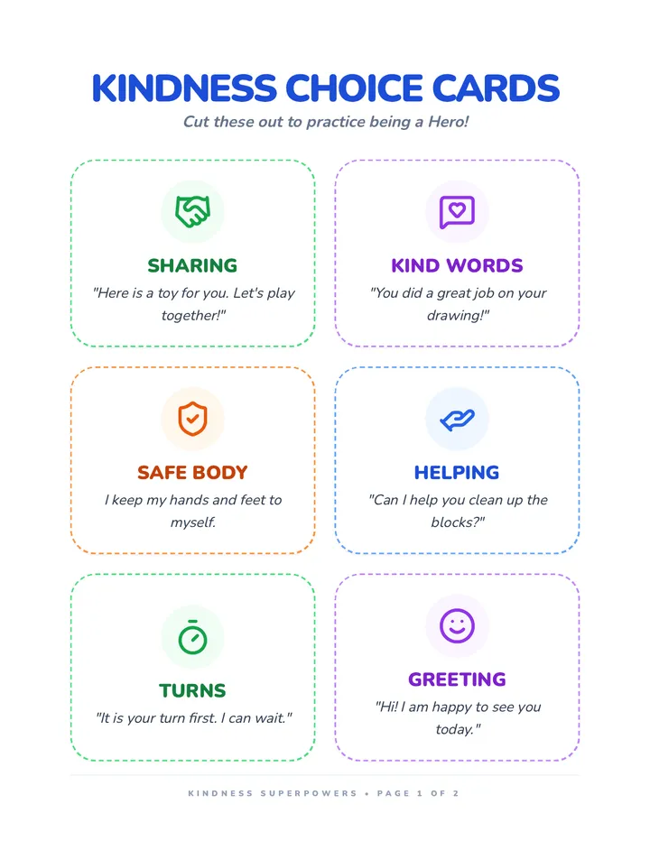 Kindness Choice Cards Plus
