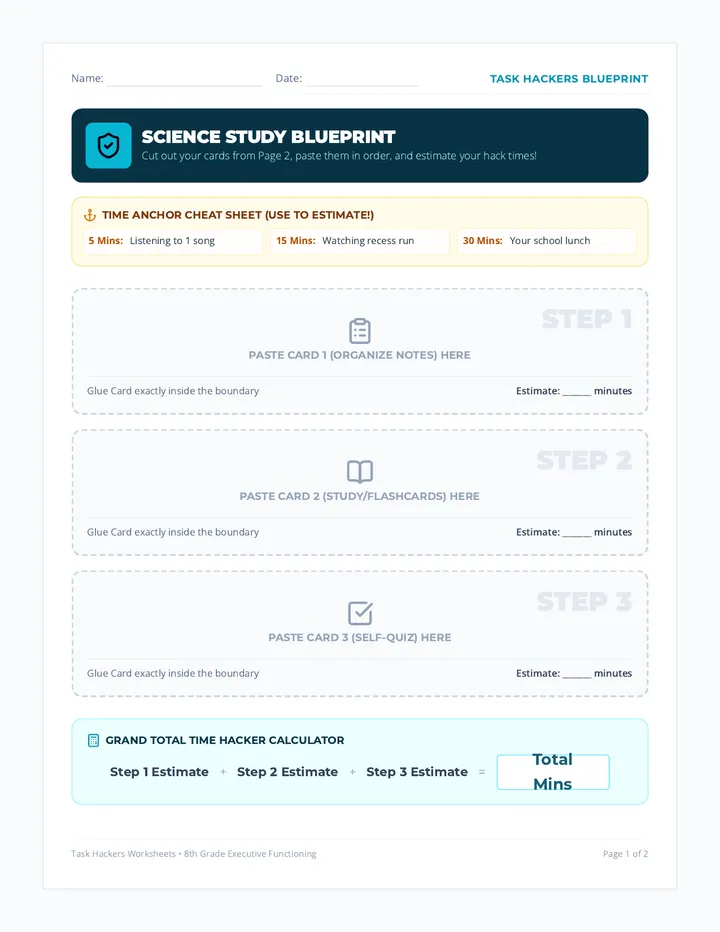 Task Hackers Activity Sheet