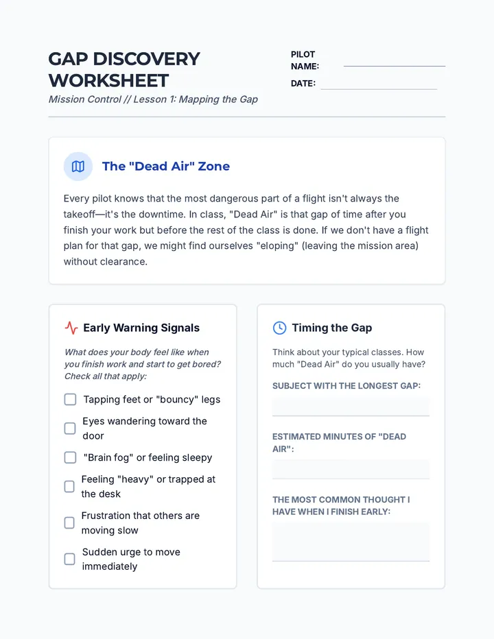Gap Discovery Worksheet