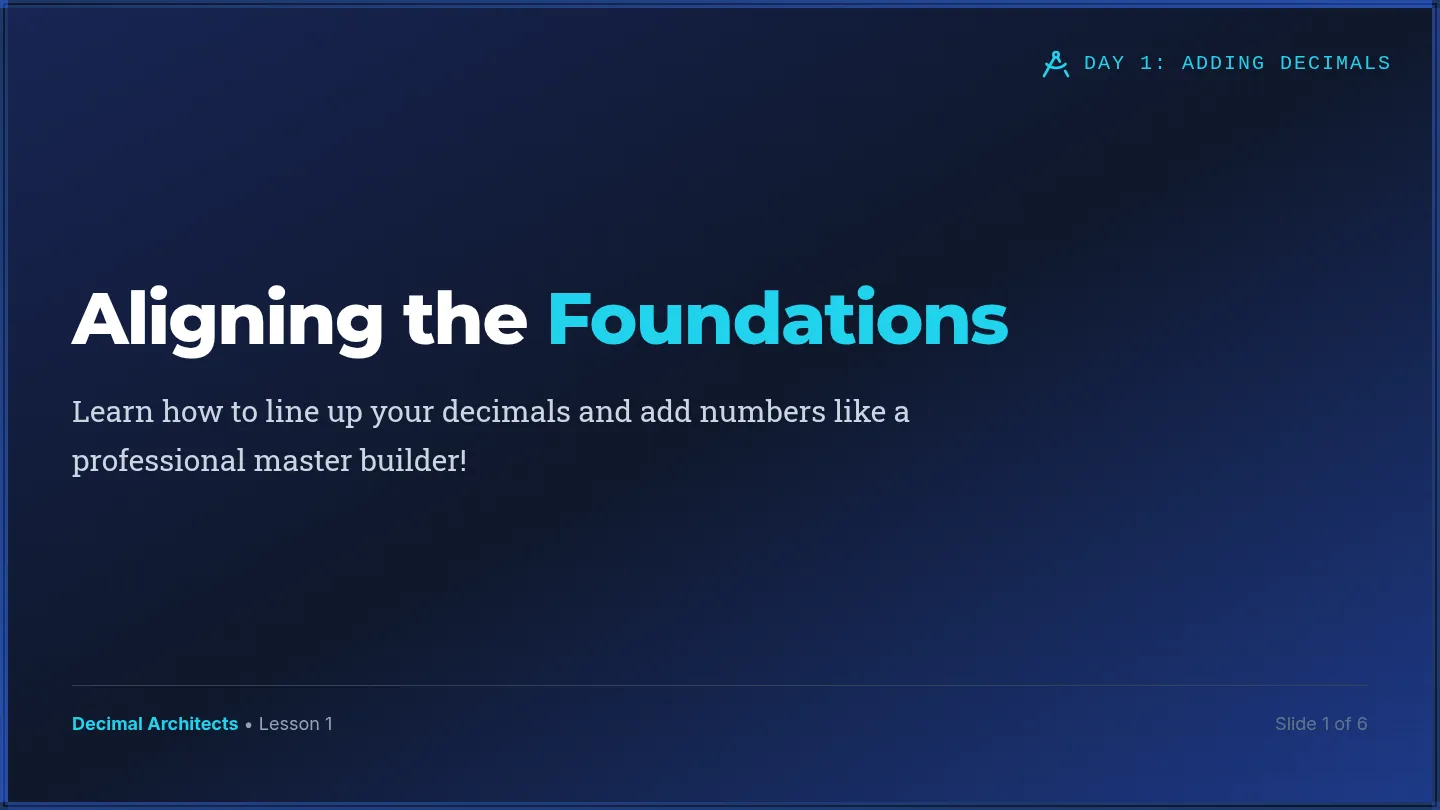 Aligning Foundations Slides