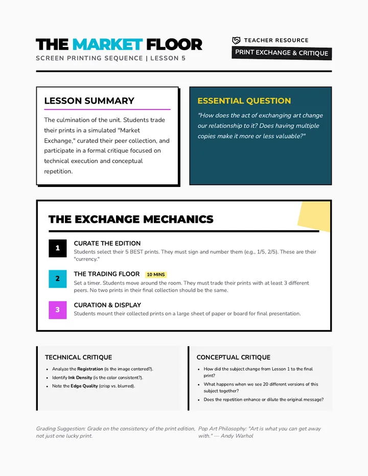 Print Exchange Teacher Guide