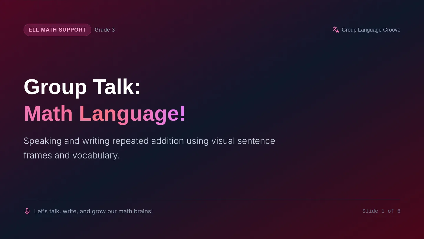 Group Talk Slides