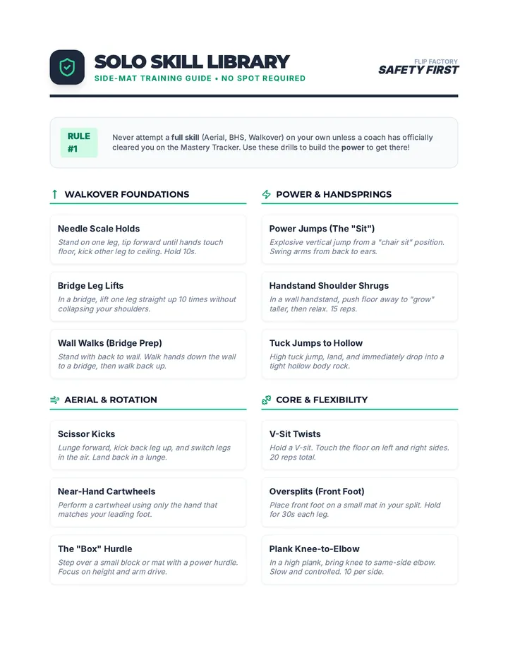 Flip Factory Solo Handout