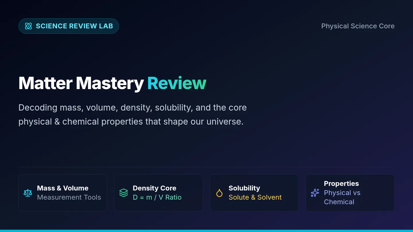 Matter Mastery Slides