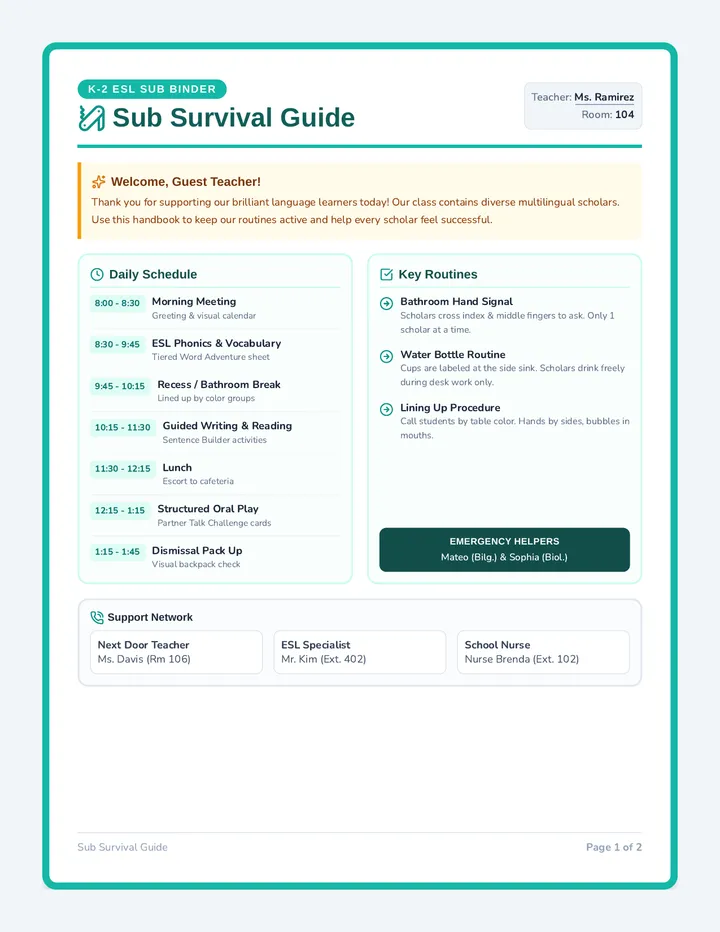 Sub Binder Handbook