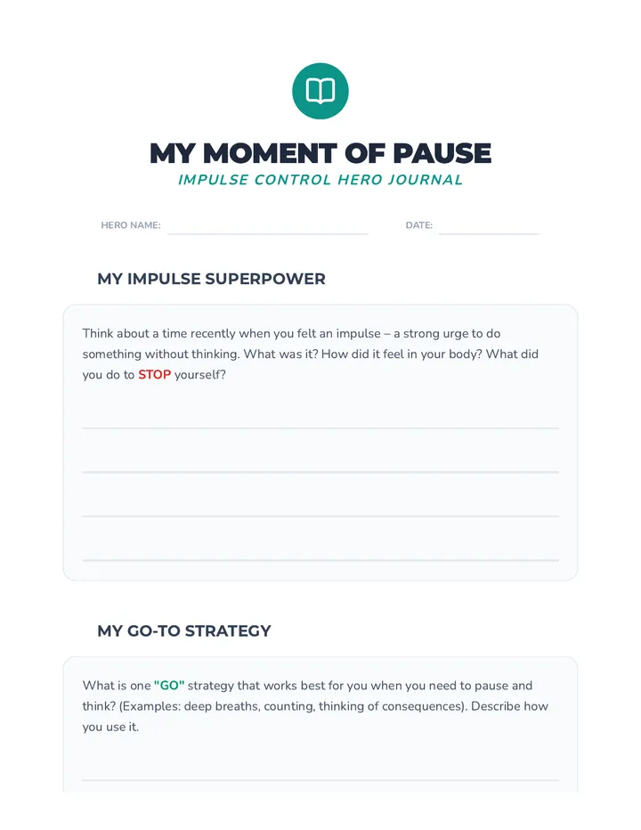 My Moment of Pause Journal