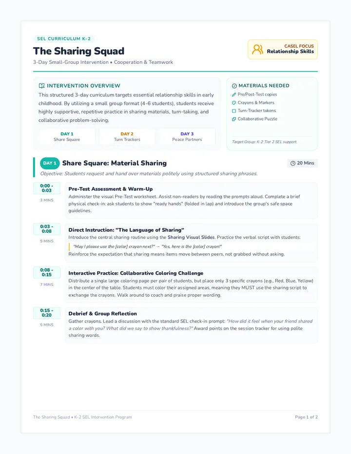 Sharing Squad Facilitation Guide page 1