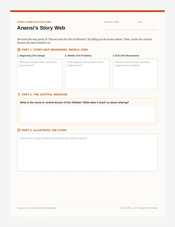 Anansi Web Worksheet