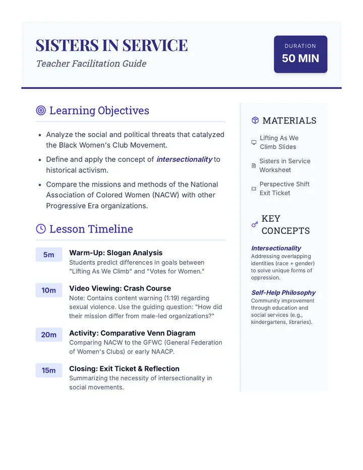 Club Movement Teacher Guide
