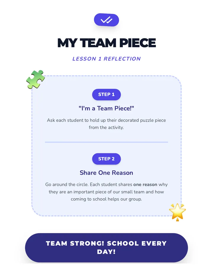 Team Piece Cool Down