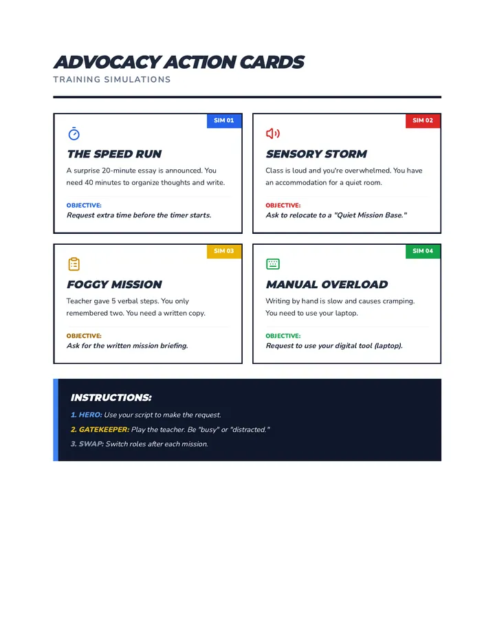 Advocacy Action Activity