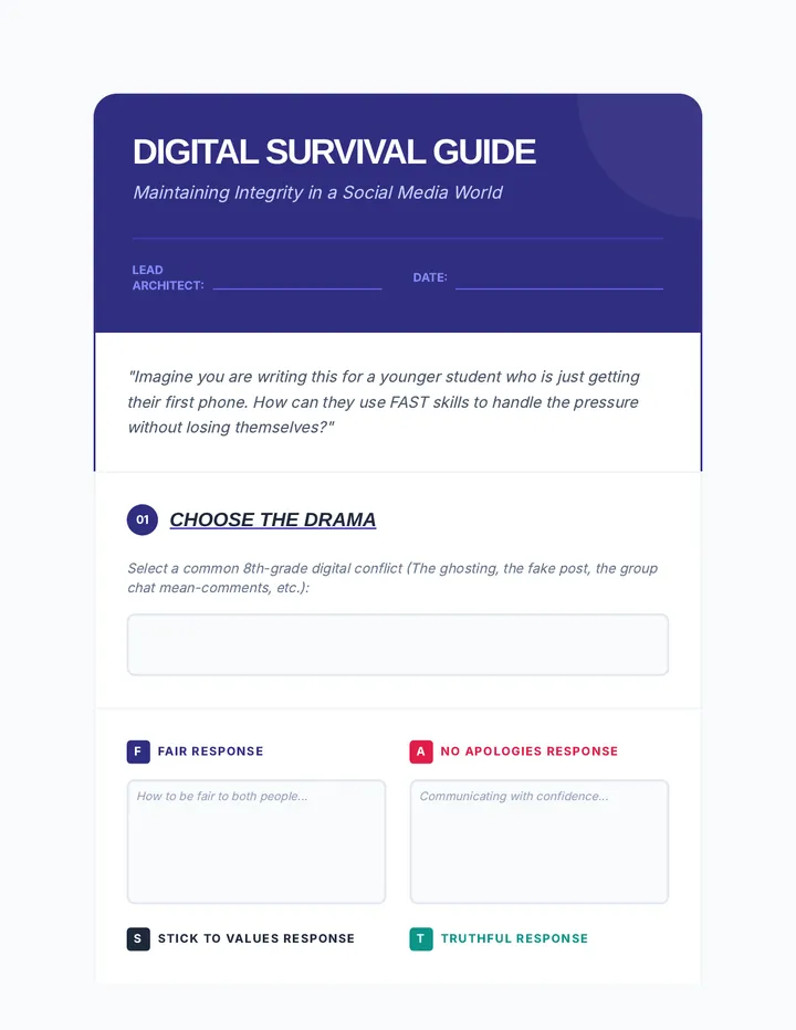 Digital Survival Guide Template