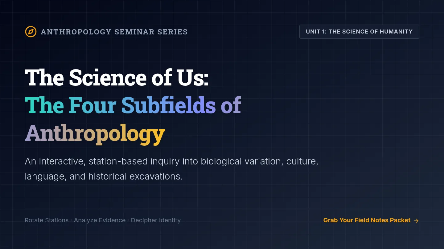 Anthropology Intro Slides