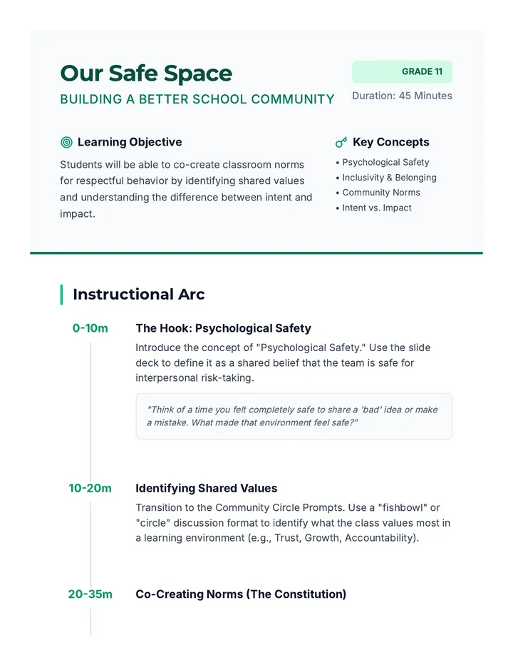 Community Builder Teacher Guide