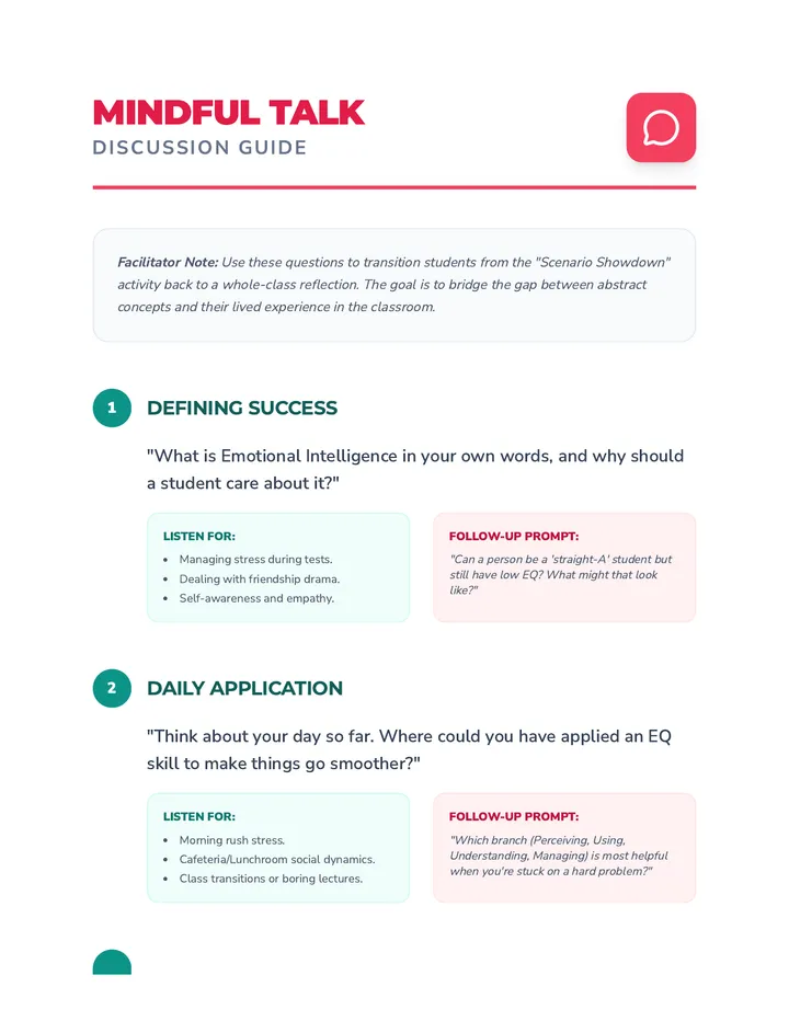 Mindful Talk Discussion Guide