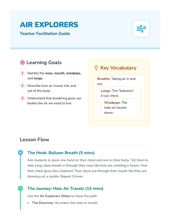 Air Explorers Teacher Guide