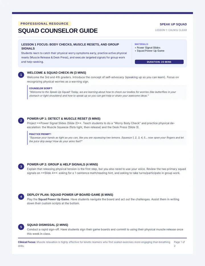 Squad Counselor Guide