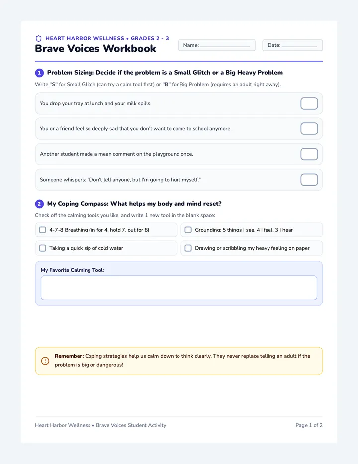 Brave Voices Workbook