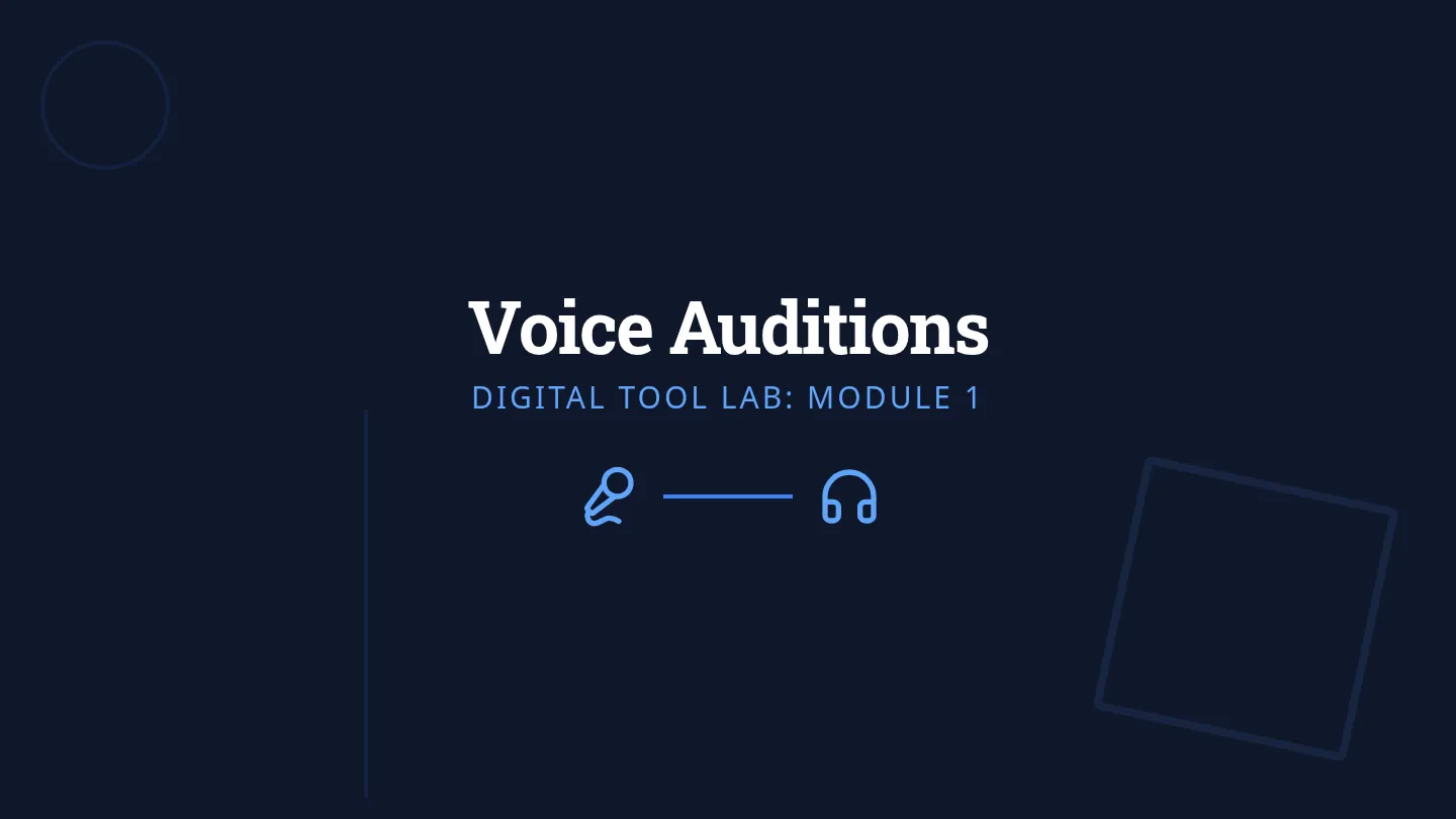 Voice Auditions Slides