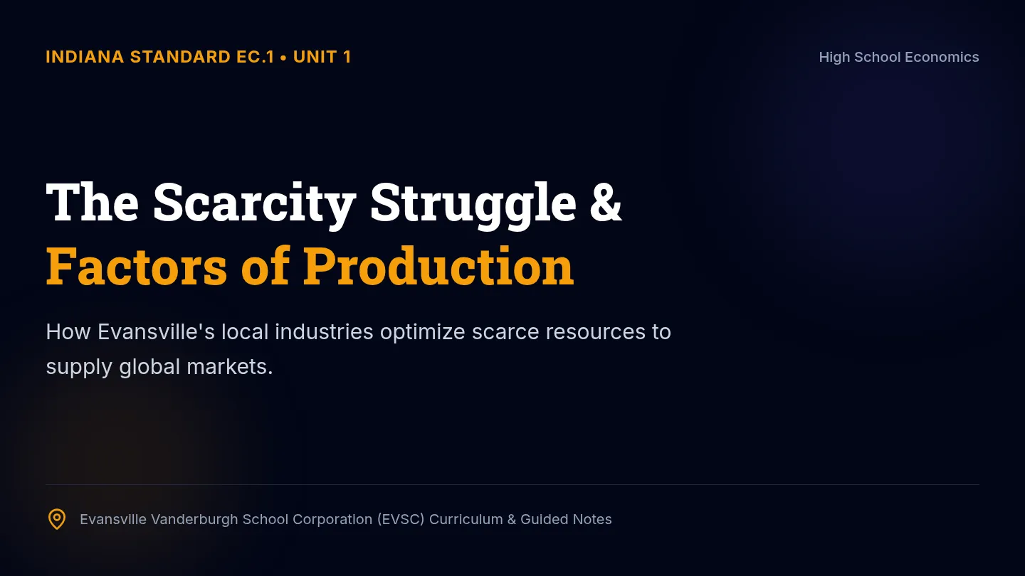 Scarcity and Resources Slides