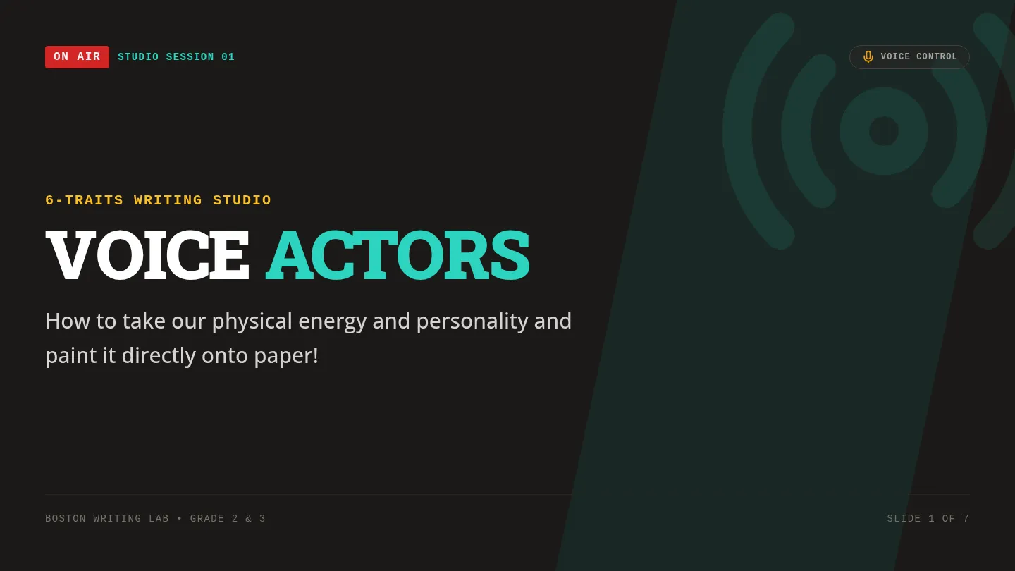 Voice Actors Slides