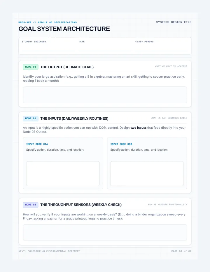 Goal Blueprint Builder