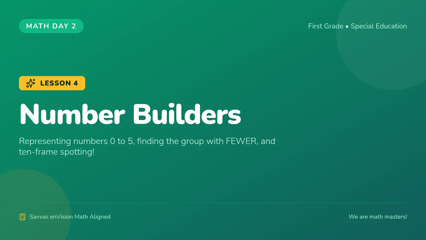 Number Builders Slides