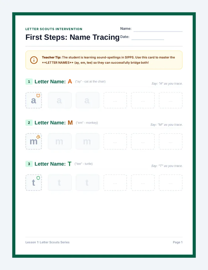 First Steps Worksheets