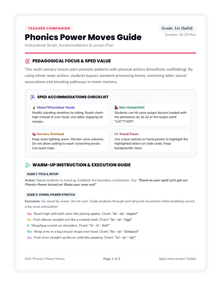 Phonics Power Teacher Guide