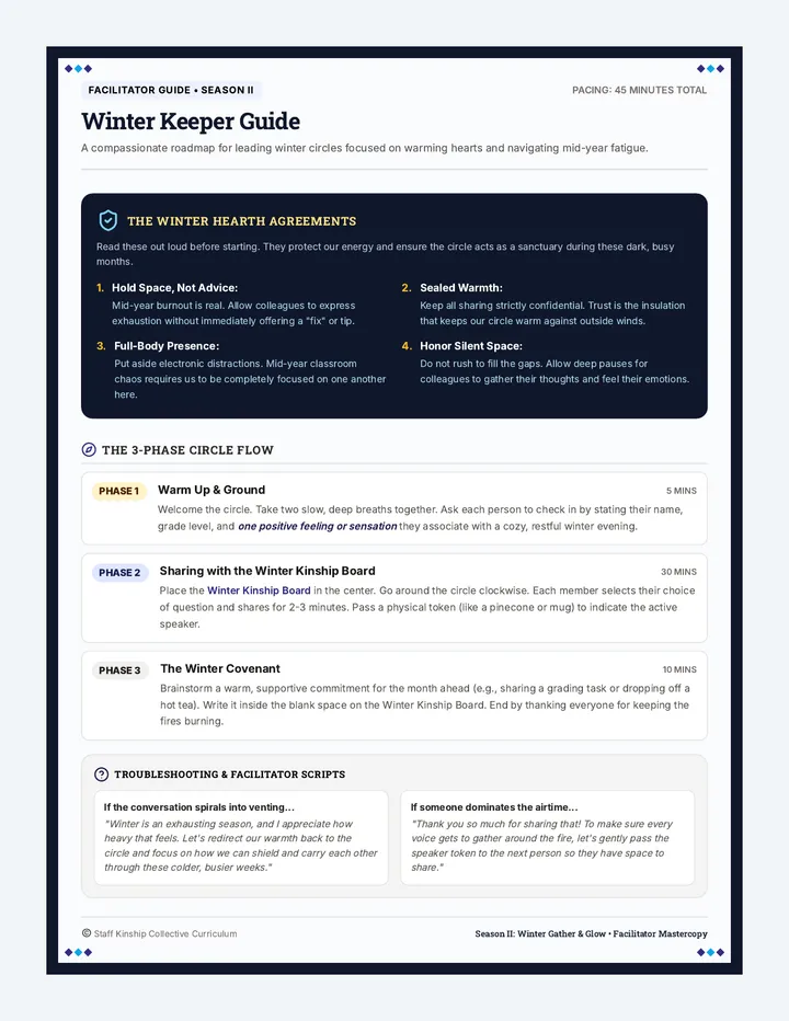 Winter Keeper Guide page 1